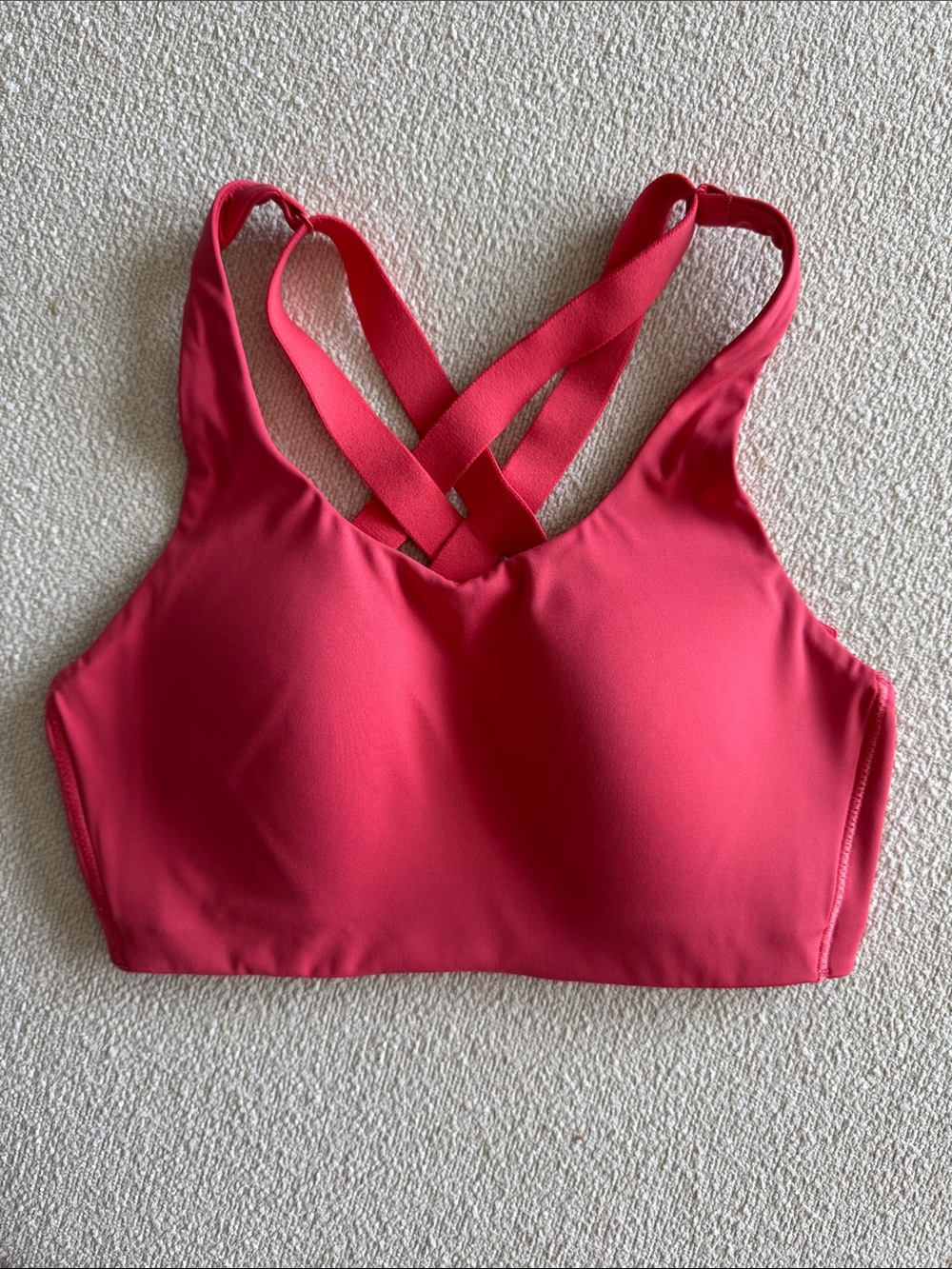 lululemon athletica Coral Pink Cross-Back Sports Bra